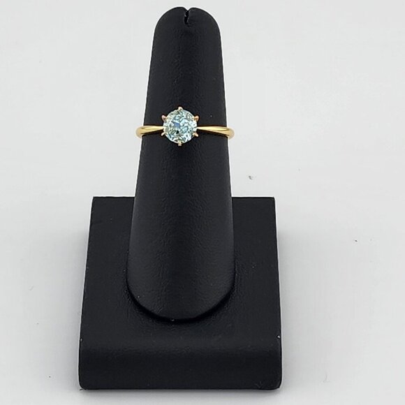 Sterling Silver 925 Ring with Vibrant Blue Gemstone – Elegant & Timeless Design - Picture 1 of 11